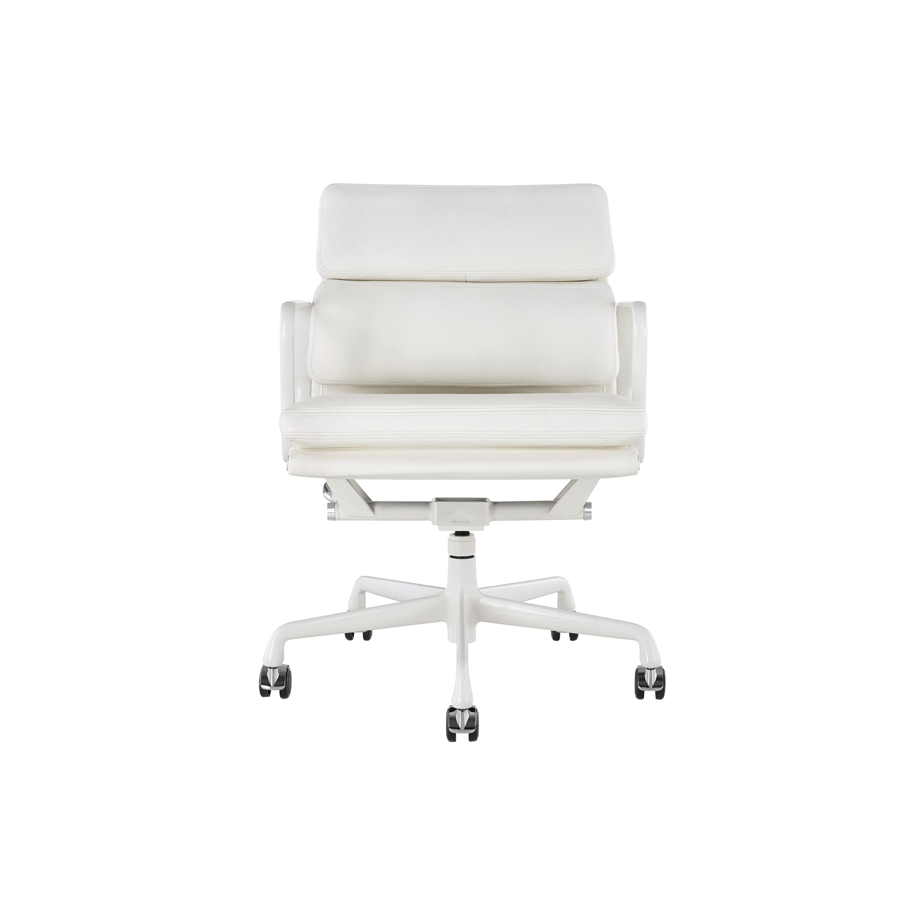 eames soft pad chair white